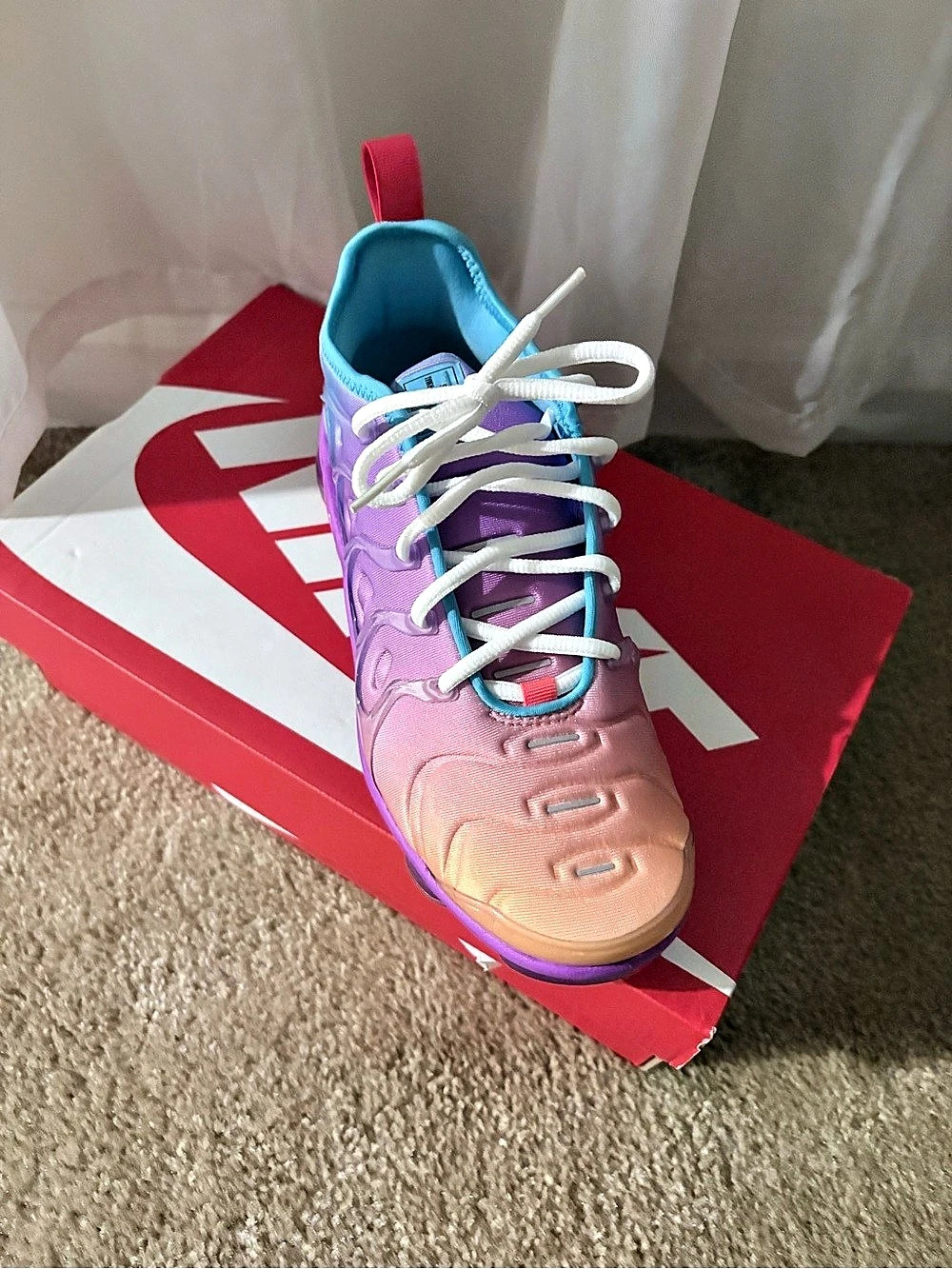 Nike Air VaporMax Plus Cotton Candy Gradient Sneakers Like New